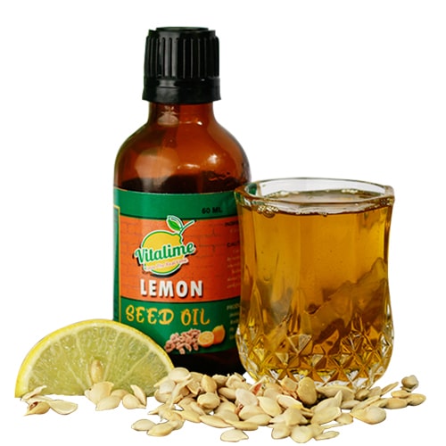 Vitalime 100% Pure Lemon Seed Oil | Naturally Brightens Skin| Helps Reduce Dandruff |Suitable For All Skin & Hair Types, 50ml