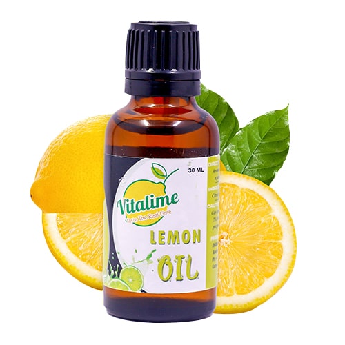Vitalime Lemon Essential Oil For Skin,Hair and Body (100% PURE & NATURAL - UNDILUTED) Therapeutic Grade -Perfect for Aromatherapy, Relaxation, Skin Therapy & More! 30ML