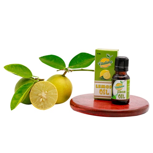 Vitalime Lemon Essential Oil For Skin|Hair and Body Therapeutic Grade |Perfect for Aromatherapy, Relaxation, Skin Therapy & More! 10ML
